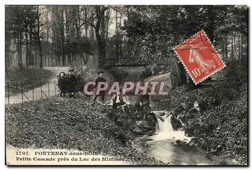 Fontenay sous Bois Ansichtskarte AK Petite cascade pres du lac des Minimes