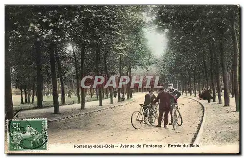 Fontenay sous Bois Cartes postales Avenue de Fontenay Entree du bois (cycle cyclistes velo)