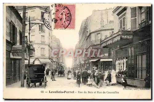 Levallois Perret Ansichtskarte AK Rue du bois et rue de Courcelles