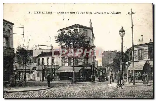 Les Lilas Cartes postales Angle des rues du Pre St Gervais et de l&#39egalite
