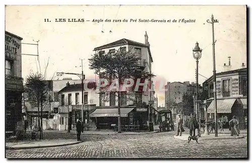 Les Lilas Cartes postales Angle des rues du Pre St Gervais et de l'egalite