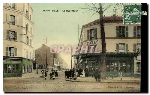 Alfortville Cartes postales La rue Veron (tabac)