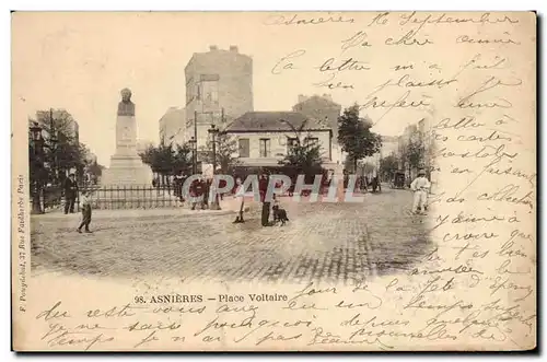 Asnieres Cartes postales Place Voltaire