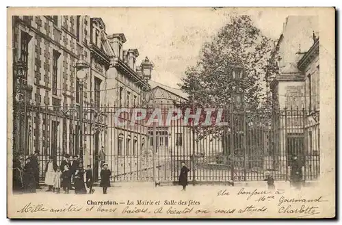 Charenton Cartes postales La mairie et la salle des fetes