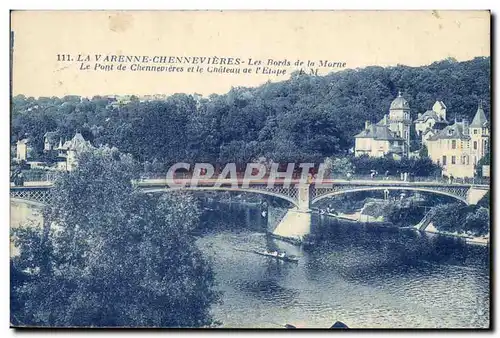 La VArenne Chennevieres Ansichtskarte AK Les bords de Marne Le pont et le chateau de l&#39etape