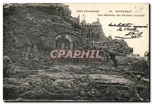 Rotheneuf Cartes postales Vue generale des rochers sculptes