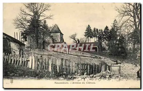 VAucouleurs Cartes postales Avenue du chateau
