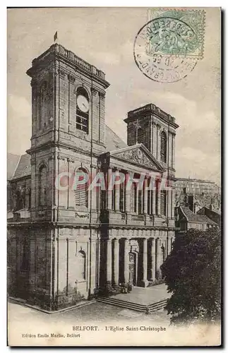 Belfort Cartes postales Eglise Saint Christophe