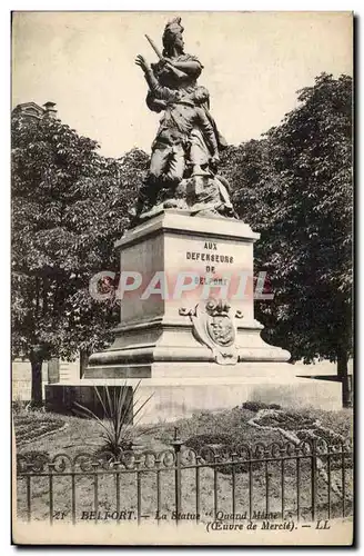 Belfort Ansichtskarte AK la statue Quand meme (oeuvre de Mercie)