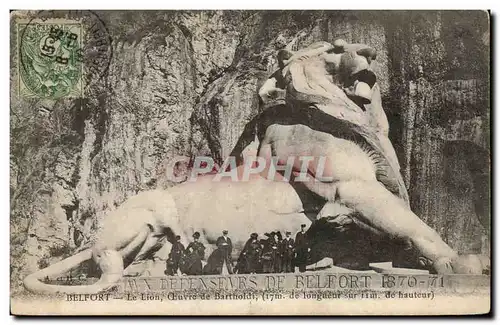 Belfort Cartes postales Lion de Belfort (Bartholdi)