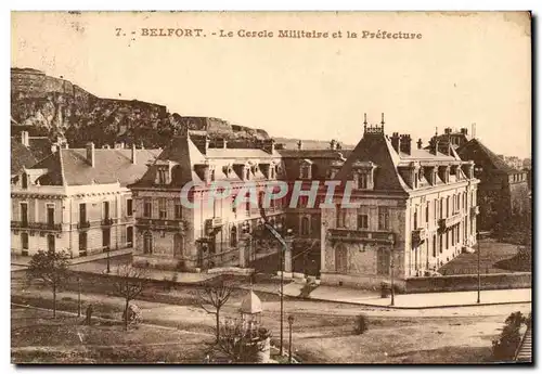 Belfort Cartes postales Le cercle militaire et la prefecture