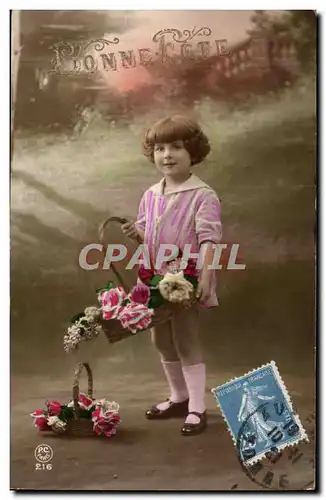 Cartes postales Fantaisie Enfant Bonne fete