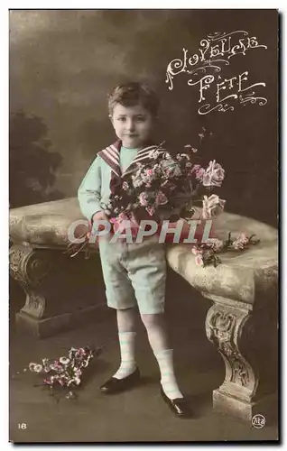 Cartes postales Fantaisie Enfant Bonne fete