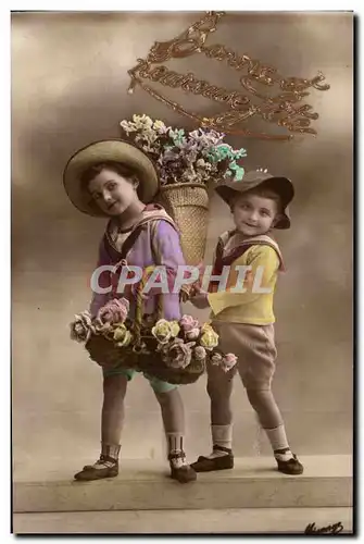 Cartes postales Fantaisie Enfant Bonne et heureuse fete