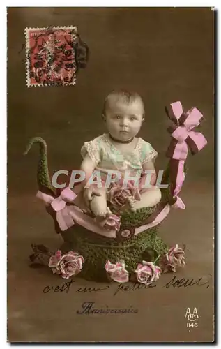 Cartes postales Fantaisie Enfant Bebe anniversaire