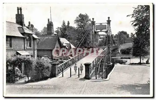 Grande Bretagne Great BRitain Ansichtskarte AK Suspension Bridge Chester