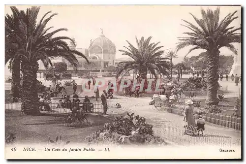 Nice Cartes postales Un coin du jardin public