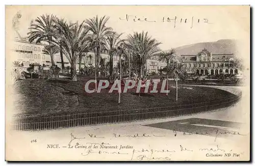 Nice Cartes postales Le casino et les nouveaux jardins