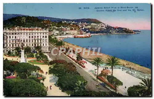 Nice Cartes postales Jardins Albert 1er et le Mont Boron