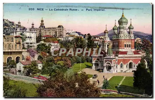 Nice Cartes postales La cathedrale Russe (Russian church)