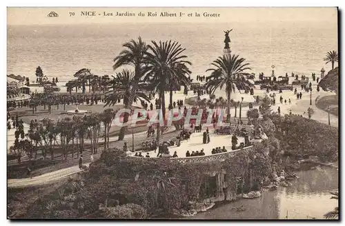 Nice Ansichtskarte AK Les jardins Du roi Albert 1er et la grotte