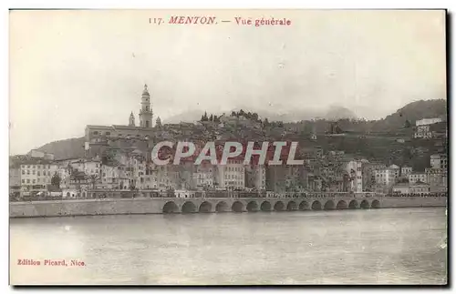 Menton Cartes postales Vue generale