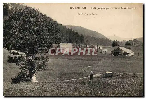Oyonnax Cartes postales Joli paysage vers le lac Genin