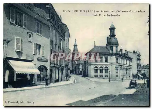 Bourg Cartes postales Avenue d'Alsace Lorraine et rue lalande