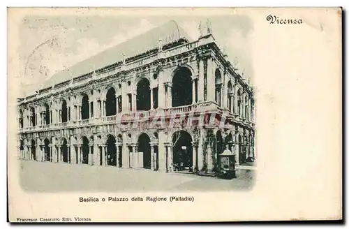 Italia - Italy - Italie - Vicenza - Venice - Basilica Palazzo della Regione Palladio - Ansichtskarte AK