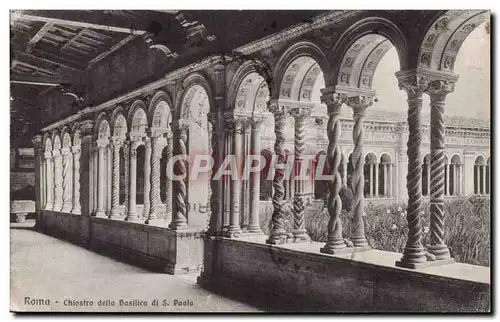 Italia - Italy - Italie - Roma - Rome - Chiestro della Basilica di S Paolo - Cartes postales