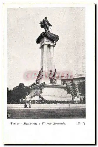 Italia - Italy - Italie - Torino - Monumento a Vittoria Emanuele - Ansichtskarte AK