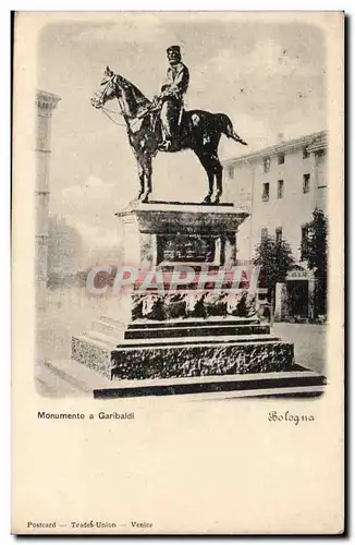 Italia - Italy - Italie - Bologna - Monumento a Garibaldi - Ansichtskarte AK