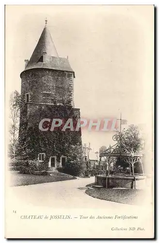 Cartes postales Chateau de Josselin Tour des anciennes fortifications