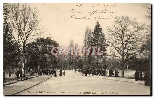 Paris Ansichtskarte AK Bois de Boulogne Le grand lac