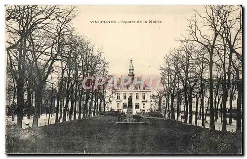 Vincennes Ansichtskarte AK Square de la Mairie