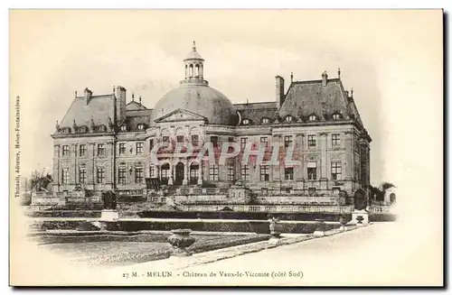 Melun Ansichtskarte AK Chateau de Vaulx le Vicomte (cote sud)