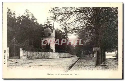 Melun Cartes postales PRomenade de Vaux