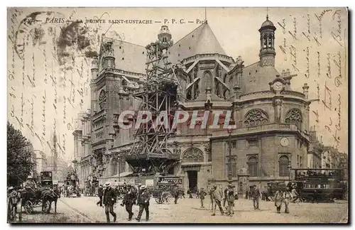 Paris Cartes postales La Trinite Sainte Eustache (tres animee)