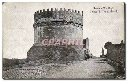 Italie Italia Roma Cartes postales Via Appia Tomba di CEcilia Metella