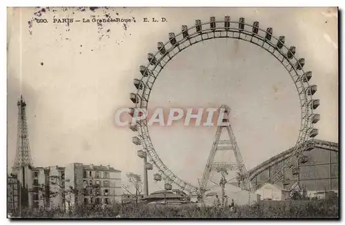 Paris Cartes postales La grande roue (Tour Eiffel tower)