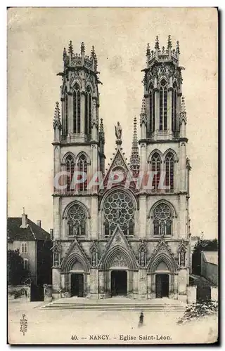 Nancy Cartes postales Eglise Saint leon