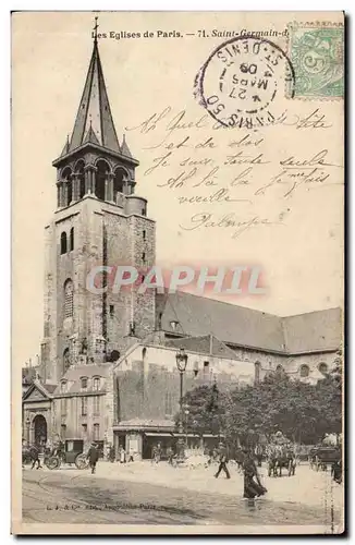 Cartes postales Les eglises de Paris Saint Germain des Pres