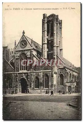 Paris Ansichtskarte AK Eglise Saint Nicolas des Champs