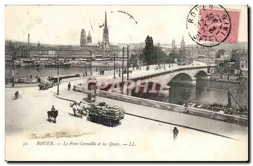 Rouen Cartes postales LE pont Corneille et les quais