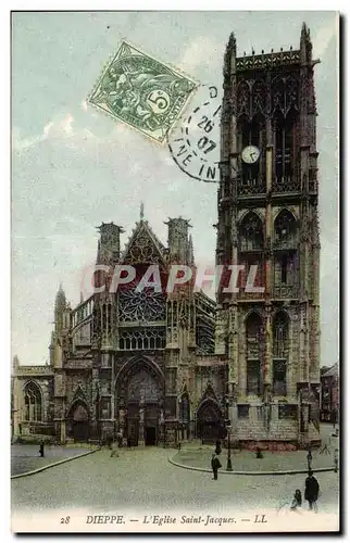 Dieppe Cartes postales Eglise Saint Jacques