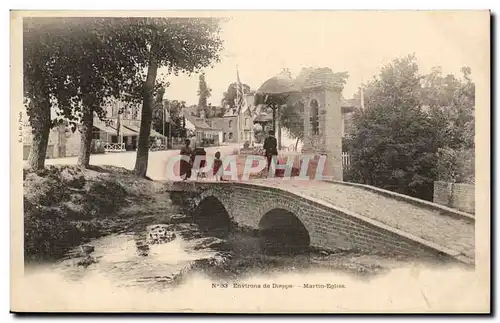 Ansichtskarte AK Environs de Dieppe Martin Eglise