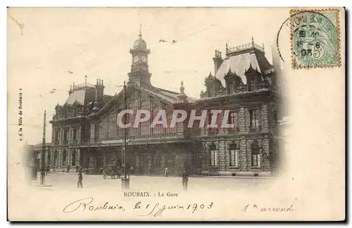 Roubaix Cartes postales La gare