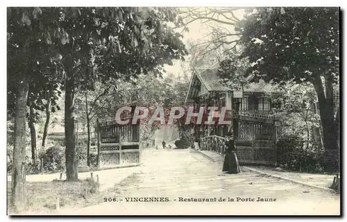 Vincennes Cartes postales Restaurant de la porte Jaune