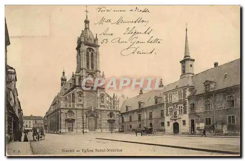 Reims Cartes postales Eglise Saint Maurice