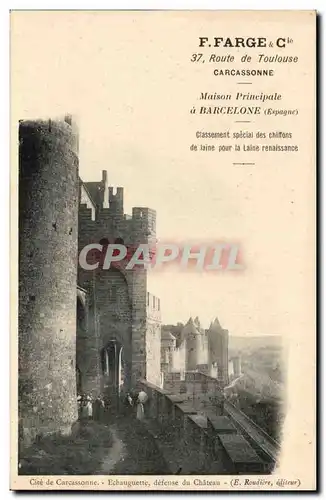 F FArge Route de Toulouse CArcassonne MAison a Barcelone Cite de Carcassonne
